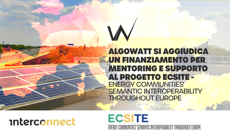 algoWatt: European project for the interoperability of the Energy Community Management Platform received a grant 